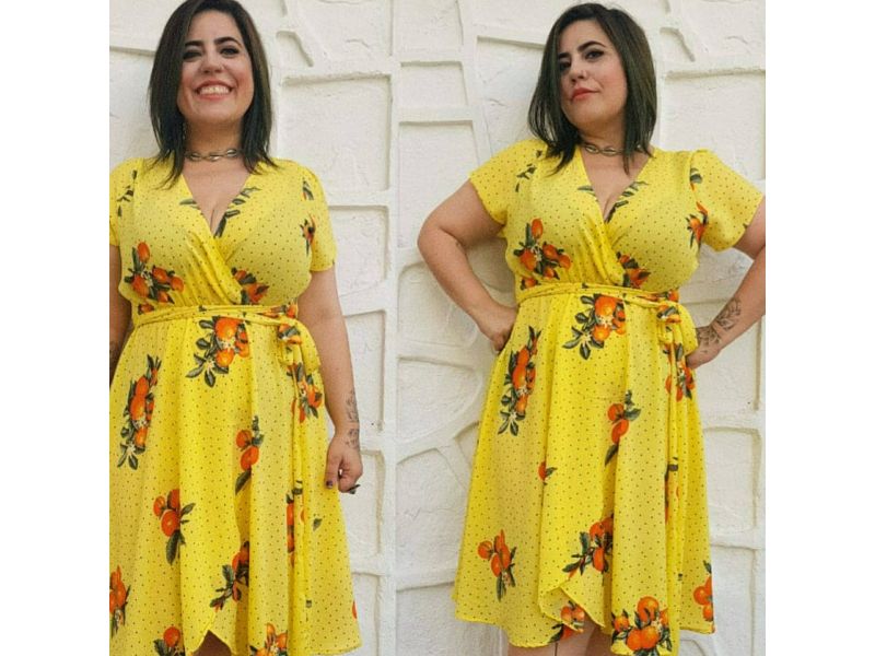 Vestido Flor de Tangerina Vestido Flor de Tangerina