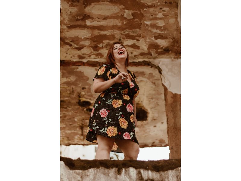 Vestido Curto Floridinho Vestido Curto Floridinho