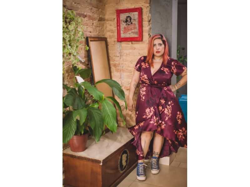 Vestido Longuete Assimétrico Marsala Lindão Vestido Longuete Assimétrico Marsala Lindão